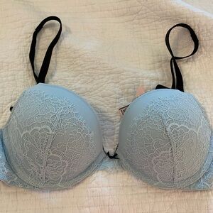 Victoria's Secret Light Blue Lace Bra